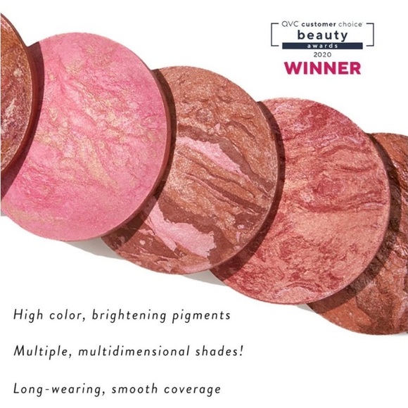 Laura Geller Blush-N-Brighten Marbelized Blush Compact Pink Buttercream NEW - Picture 3 of 10